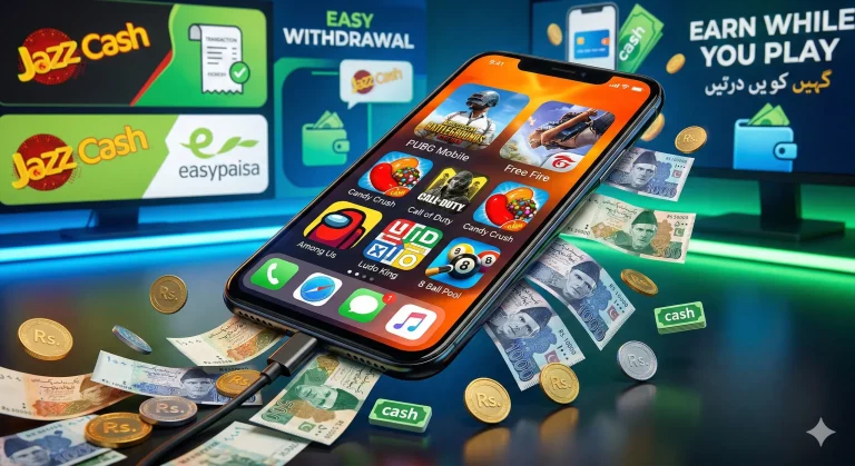 Best Money Earning Games in Pakistan 2026 — Real Cash Withdraw JazzCash & Easypaisa
