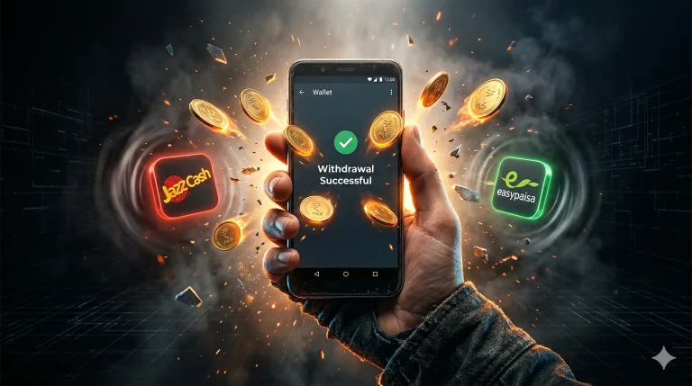 How to Withdraw Money from Earning Games to JazzCash & Easypaisa (Step-by-Step Guide 2026)
